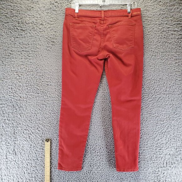 Current / Elliott Jeans Womens 28 Red Mid-Rise Skinny Fit Stretch Denim - Picture 9 of 10